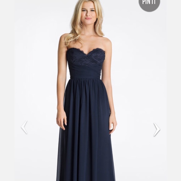 Hayley Paige bridesmaid dress in marroon - Picture 3 of 3